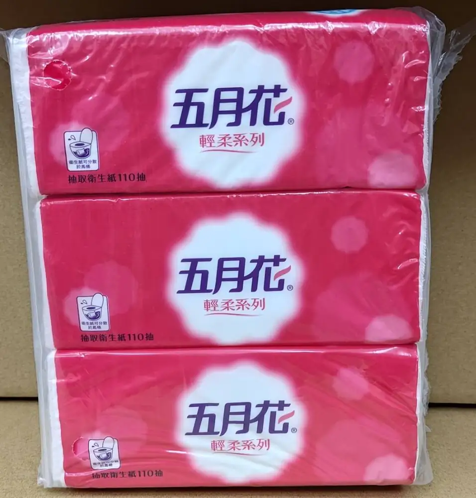 五月花輕柔抽取式衛生紙(3包)