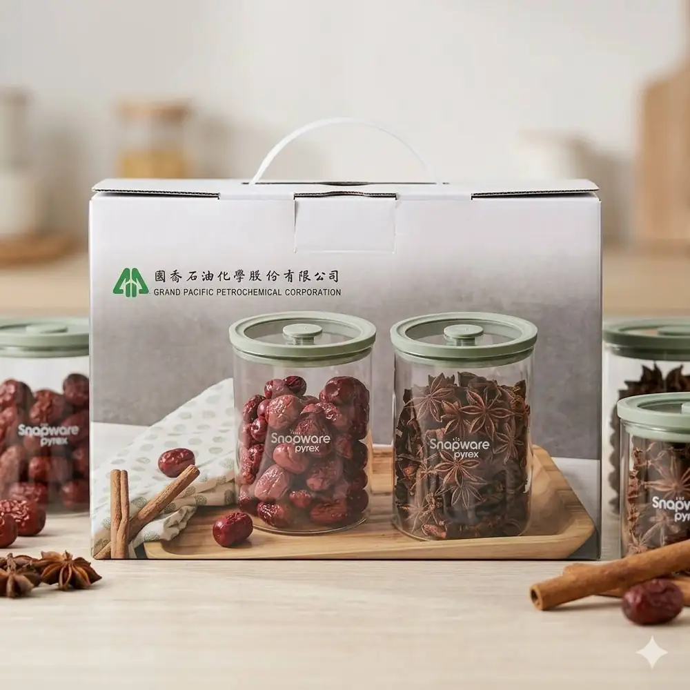 康寧SNAPWARE耐熱玻璃儲物罐二入組