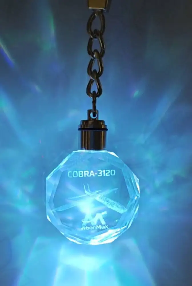 雲彩霓虹無人機冷光水晶掛飾