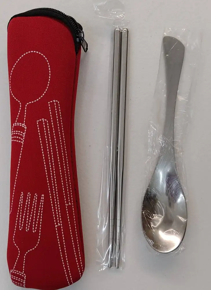 不鏽鋼餐具組(筷+匙)